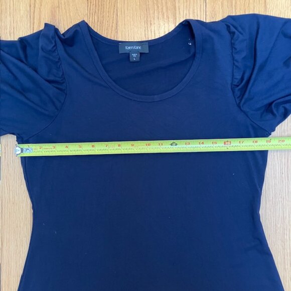Karen Kane Erin A-Line scoop neck Jersey Dress in Navy size L - Picture 8 of 10